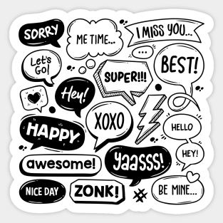 Abstract Speech Sticker